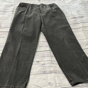 Graff 14 petite black denim pull on jeans
